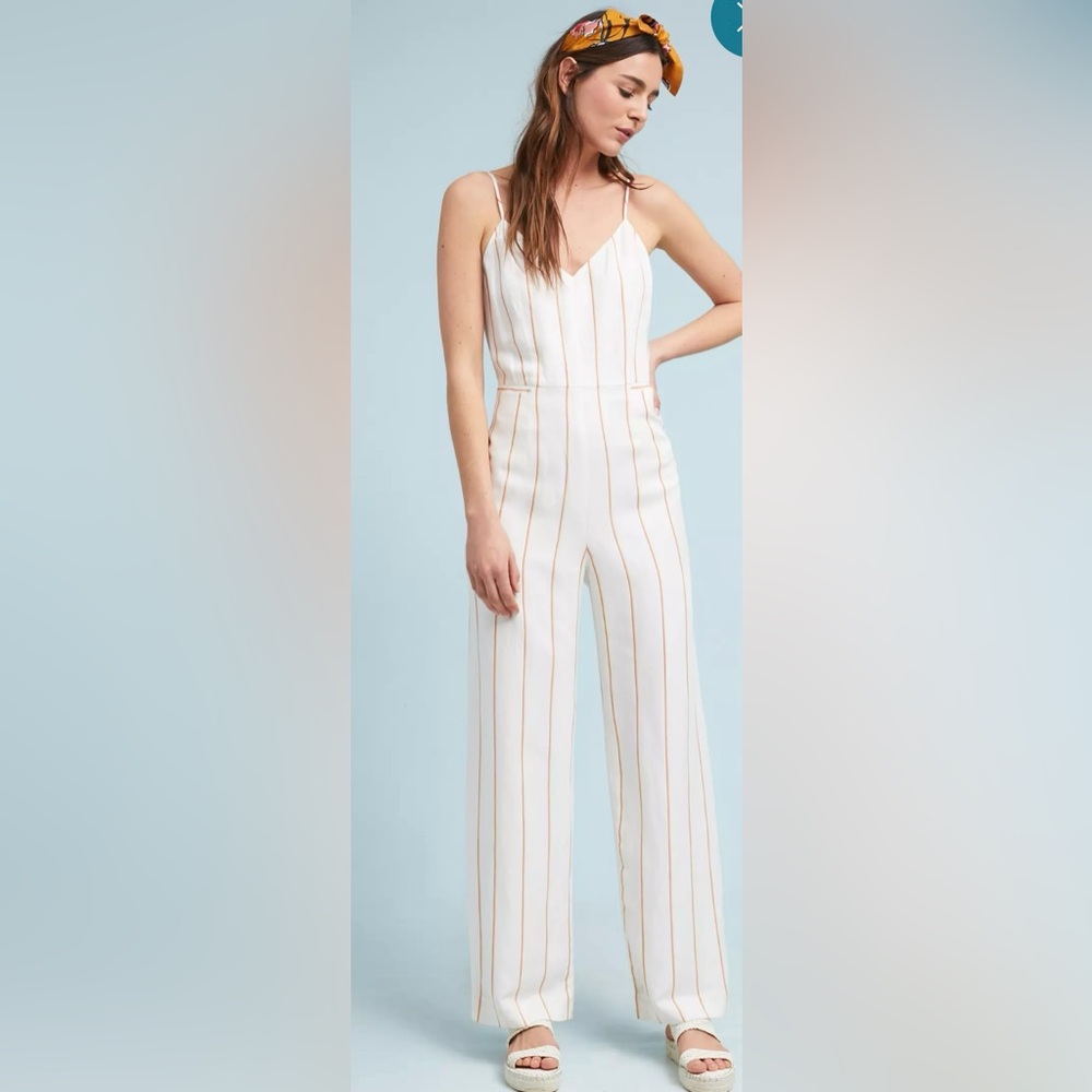 Anthropologie The Essential Yarn-Dyed Jumpsuit